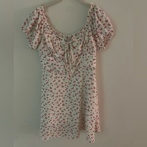 Princess Polly White Floral Spring Summer Dress size 8